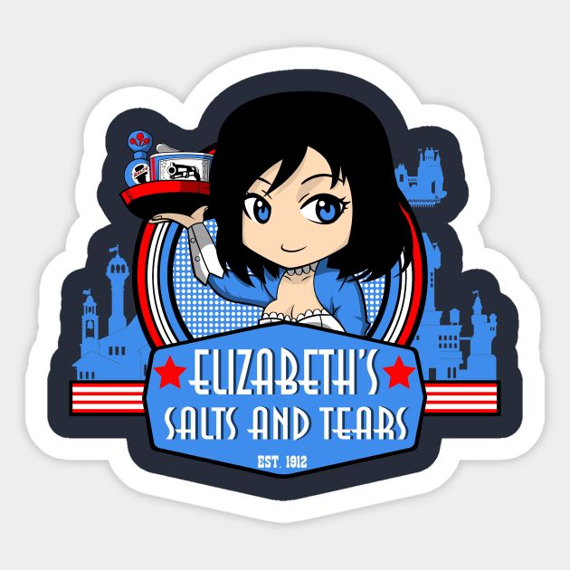 Elizabeth's Salts and Tears Sticker by CoinboxTees